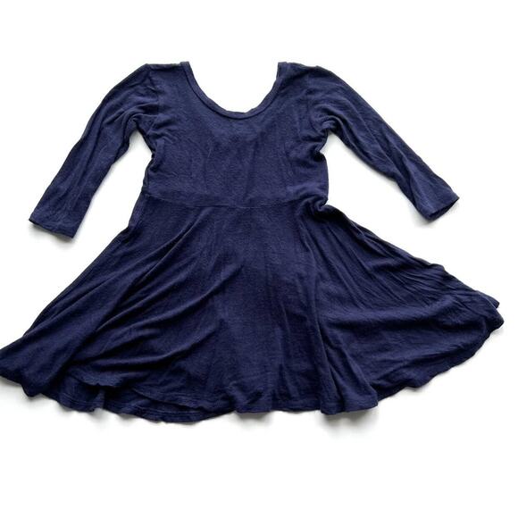 Wild Rich Kids Navy Blue Twirl Dress - Picture 2 of 7